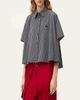 Loewe Check Cotton Short-Sleeve Trapeze Shirt - 4