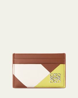 Loewe Colorblock Leather Anagram Card Holder