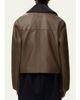 LOEWE Corduroy-Collar Leather Utility Jacket - 3
