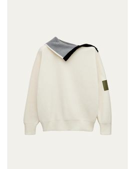 LOEWE Cotton Zip-Front Sweater
