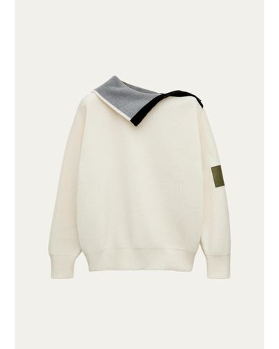 LOEWE Cotton Zip-Front Sweater