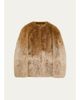 LOEWE Degrade Lamb Shearling Collarless Jacket - 1