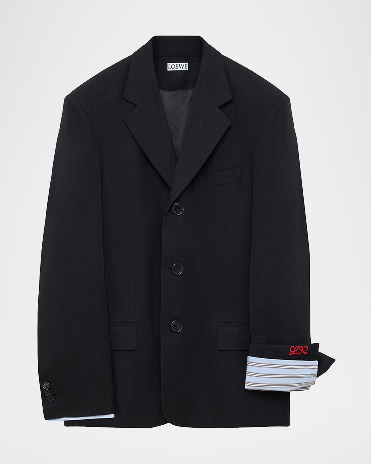 LOEWE Double-Breasted Wool-Blend Blazer