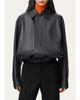 LOEWE Drawstring Leather Bubble Jacket - 4