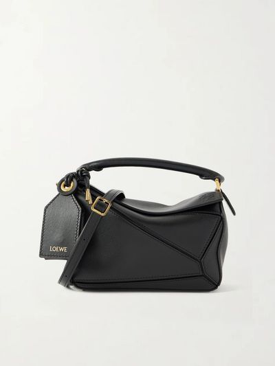 LOEWE Featherlight Puzzle mini textured-leather top-handle bag