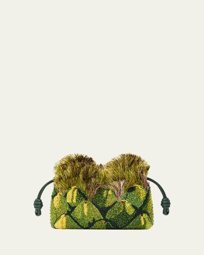 Loewe Flamenco Beaded Clutch