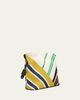 Loewe Flamenco Woven Striped Clutch Bag - 2