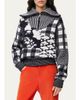 LOEWE Geometric Patchwork Half-Zip Sweater - 4