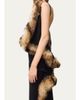 LOEWE Lamb Shearling-Trim Draped Asymmetric Midi Dress - 4