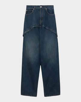Loewe Layered Wide-Leg Jeans