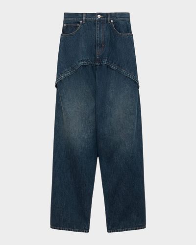 Loewe Layered Wide-Leg Jeans