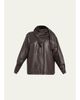 LOEWE Leather Scarf Zipped Jacket - 1