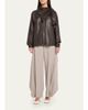 LOEWE Leather Scarf Zipped Jacket - 2