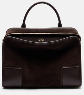 Loewe Loewe Amazona 180 Large suede top-handle bag