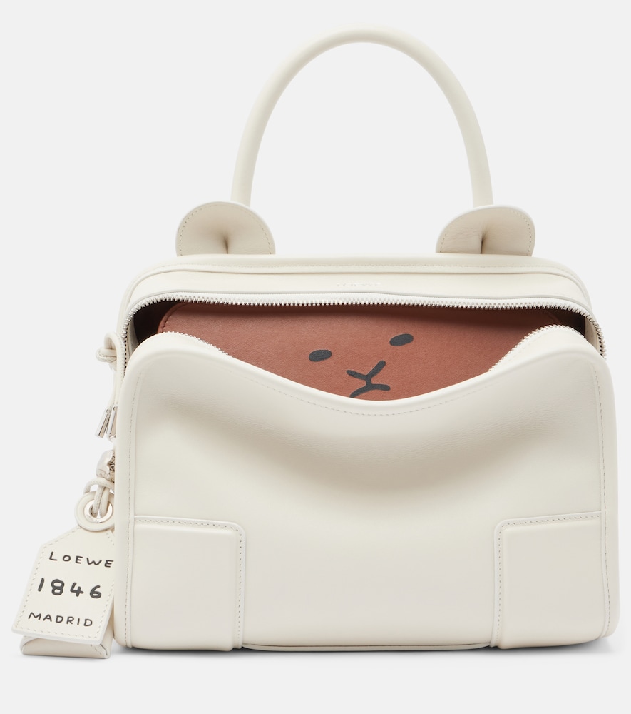 Loewe - Amazona 180 Lion Intarsio Small tote bag