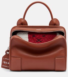 Loewe Loewe Amazona 180 Lion Medium leather tote bag