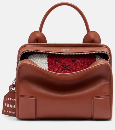 Loewe Loewe Amazona 180 Lion Medium leather tote bag