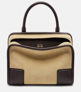 Loewe Loewe Amazona 180 Small suede top-handle bag