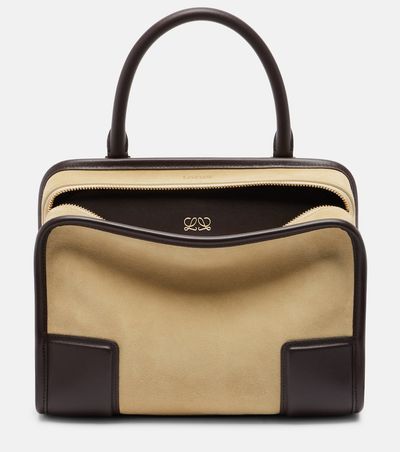 Loewe Loewe Amazona 180 Small suede top-handle bag