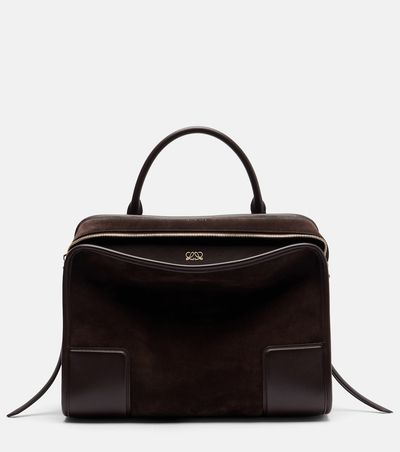 Loewe Loewe Amazona Large suede top-handle bag