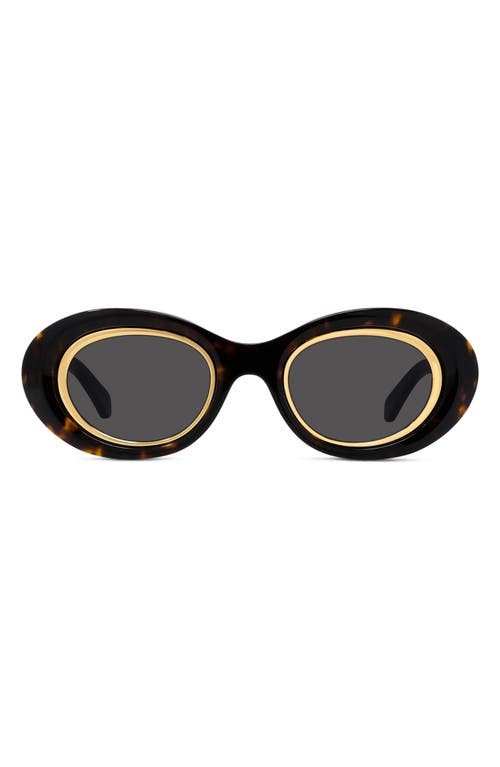 Loewe Loewe Anagram 54mm Oval Sunglasses