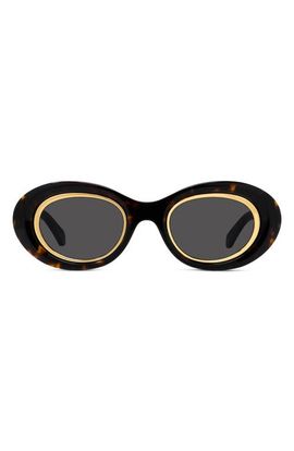 Loewe Loewe Anagram 54mm Oval Sunglasses