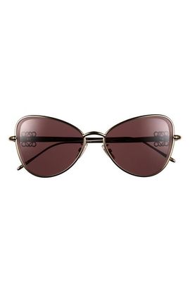 Loewe Loewe Anagram 57mm Butterfly Sunglasses