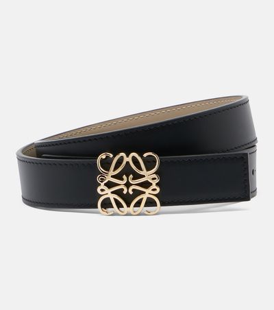 Loewe Loewe Anagram BombÃ© reversible leather belt