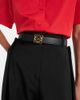 Loewe Loewe Anagram BombÃ© reversible leather belt - 2