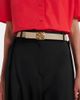 Loewe Loewe Anagram BombÃ© reversible leather belt - 4