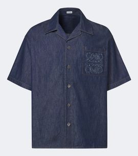 Loewe Loewe Anagram cotton chambray shirt