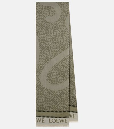 Loewe Loewe Anagram cotton jacquard scarf