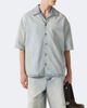 Loewe Loewe Anagram faded denim bowling shirt - 3