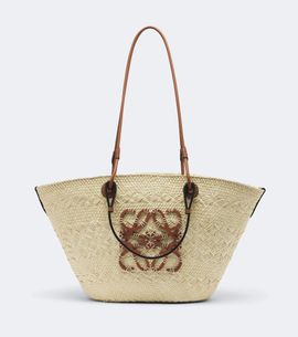 Loewe Loewe Anagram Medium leather-trimmed basket bag