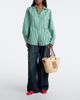 Loewe Loewe Anagram Medium leather-trimmed basket bag - 5