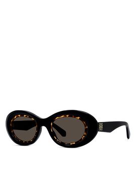 Loewe Loewe Anagram Oval Sunglasses, 54mm