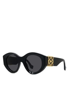 Loewe Loewe Anagram Round Sunglasses, 50mm