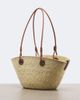 Loewe Loewe Anagram Small leather-trimmed basket bag - 3