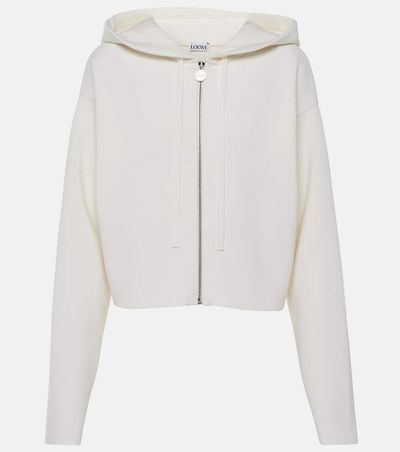 Loewe Loewe Anagram wool-blend zip-up hoodie