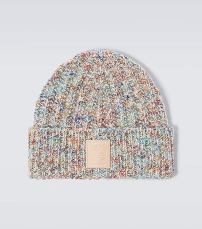 Loewe Loewe Anagram wool and cashmere-blend beanie