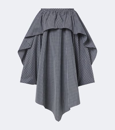 Loewe Loewe Asymmetric cotton-blend midi skirt