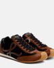 Loewe Loewe Ballet Runner 2.0 leather-trimmed calf hair sneakers - 1