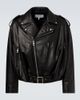 Loewe Loewe Balloon leather biker jacket - 1