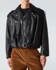 Loewe Loewe Balloon leather biker jacket - 3