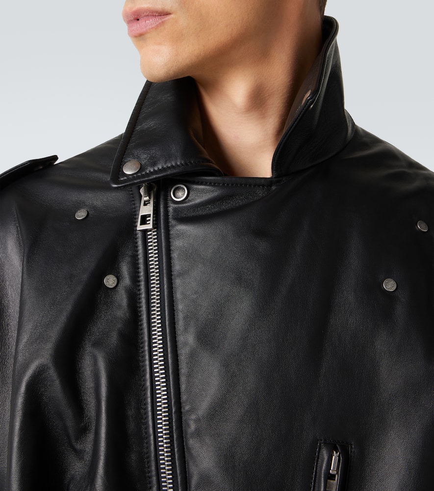 Loewe - Balloon leather biker jacket