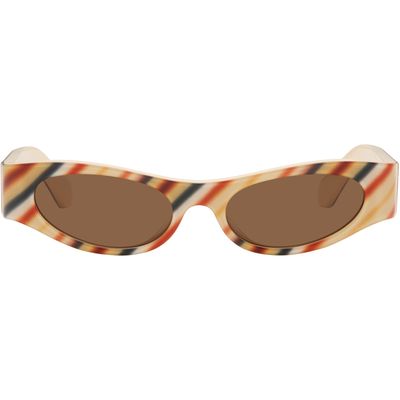 LOEWE LOEWE Beige Flash Slim Cateye Sunglasses
