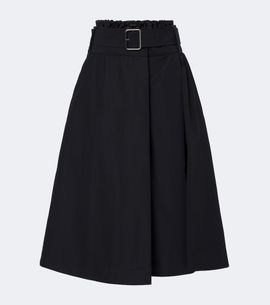 Loewe Loewe Belted cotton-blend midi skirt