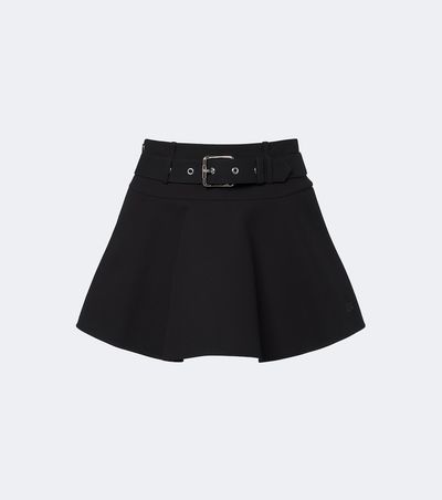 Loewe Loewe Belted cotton mini skirt