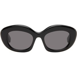 LOEWE LOEWE Black Curvy Logo Cat Eye Sunglasses