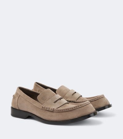 Loewe Loewe Bobine suede Penny loafers